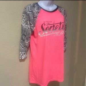 Women’s 3/4 length Sleeve Society Shirt